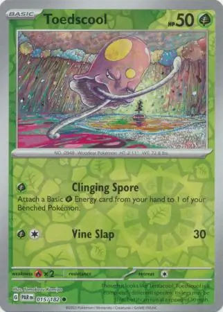 015/182 Toedscool PAR Common Reverse Holo
