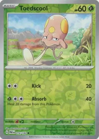 016/182 Toedscool PAR Common Reverse Holo