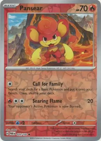 020/182 Pansear PAR Common Reverse Holo