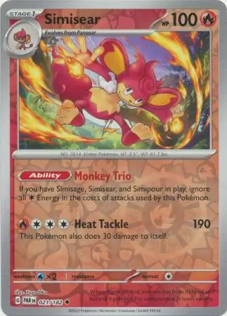 021/182 Simisear PAR Uncommon Reverse Holo