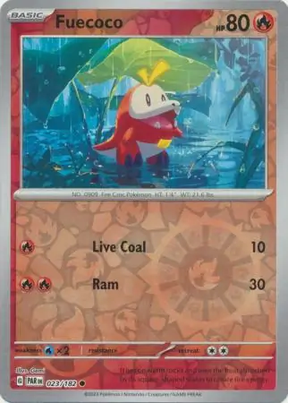 023/182 Fuecoco PAR Common Reverse Holo