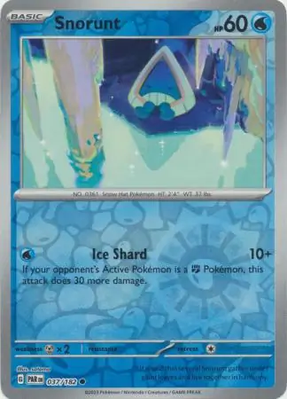 037/182 Snorunt PAR Common Reverse Holo