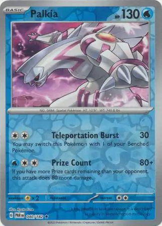 040/182 Palkia PAR Rare Reverse Holo