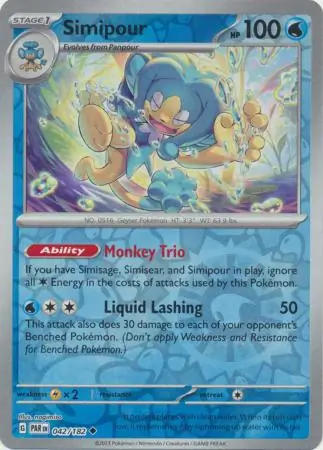 042/182 Simipour PAR Uncommon Reverse Holo
