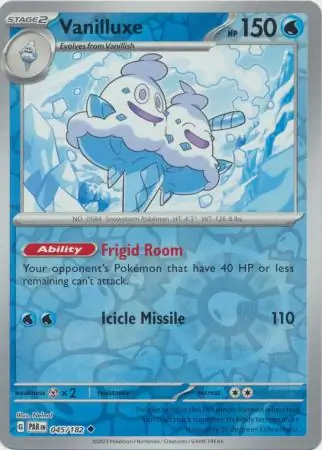 Vanilluxe Paradox Rift 045/182 Uncommon Reverse Holo