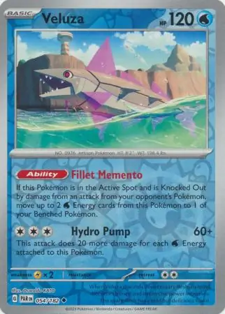 054/182 Veluza PAR Uncommon Reverse Holo