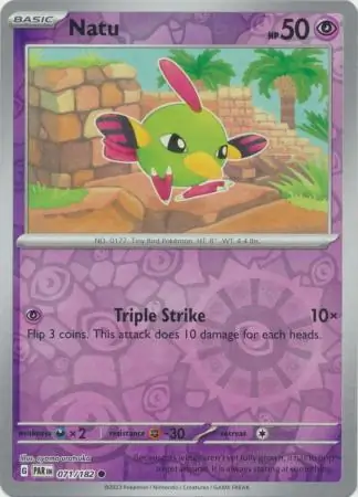 Natu Paradox Rift 071/182 Common Reverse Holo
