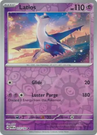 Latios Paradox Rift 073/182 Rare Reverse Holo
