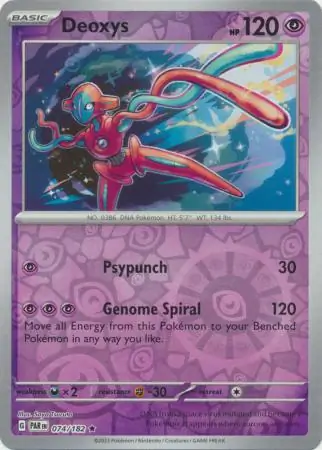 074/182 Deoxys PAR Rare Reverse Holo
