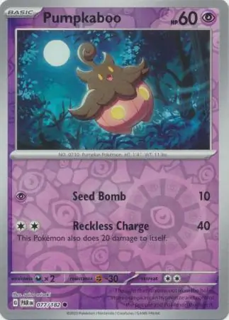 Pumpkaboo Paradox Rift 077/182 Common Reverse Holo