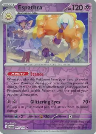Espathra Paradox Rift 081/182 Rare Reverse Holo