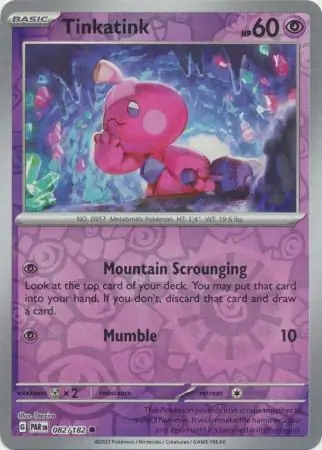 082/182 Tinkatink PAR Common Reverse Holo
