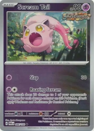 086/182 Scream Tail PAR Uncommon Reverse Holo
