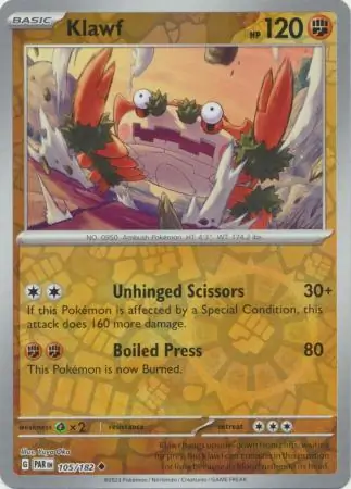 105/182 Klawf PAR Uncommon Reverse Holo