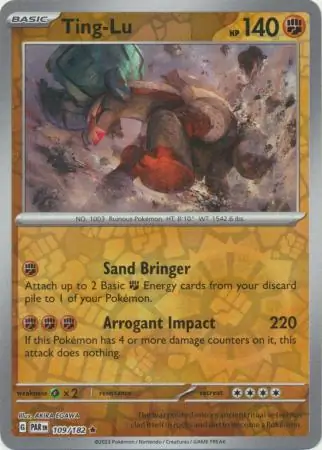 109/182 Ting-Lu PAR Rare Reverse Holo