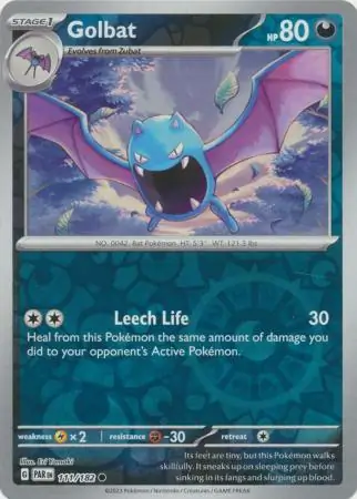 111/182 Golbat PAR Common Reverse Holo
