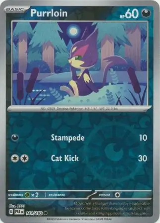 114/182 Purrloin PAR Common Reverse Holo