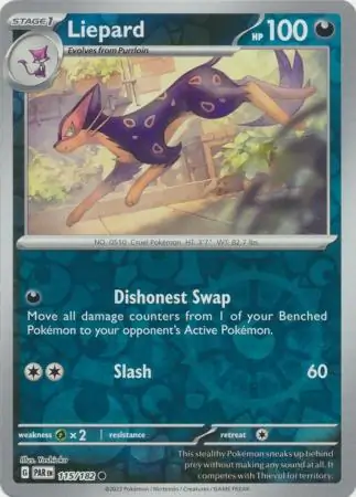 115/182 Liepard PAR Common Reverse Holo