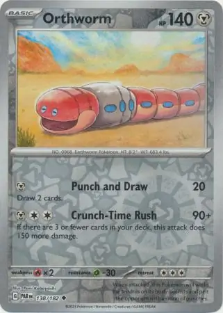 Orthworm Paradox Rift 138/182 Uncommon Reverse Holo