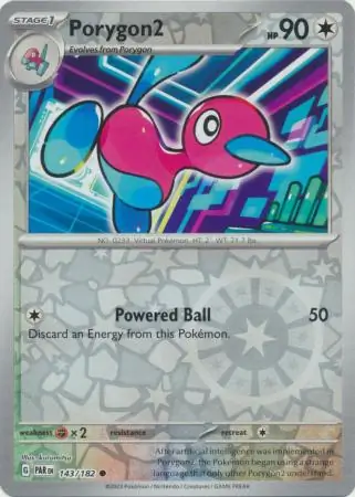 143/182 Porygon2 PAR Common Reverse Holo