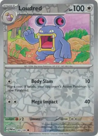 149/182 Loudred PAR Common Reverse Holo