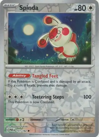 151/182 Spinda PAR Common Reverse Holo