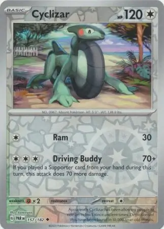 157/182 Cyclizar PAR Uncommon Reverse Holo