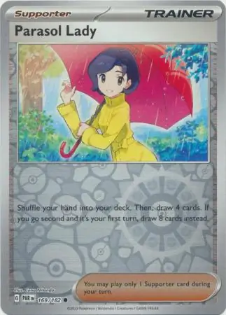 169/182 Parasol Lady PAR Common Reverse Holo