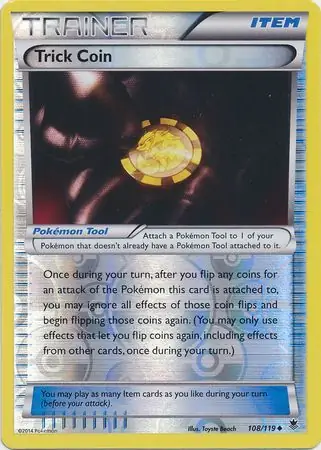 108/119 Trick Coin PHF Uncommon Reverse Holo