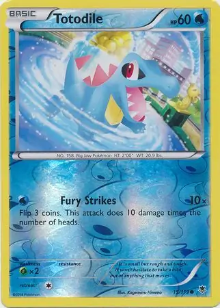15/119 Totodile PHF Common Reverse Holo