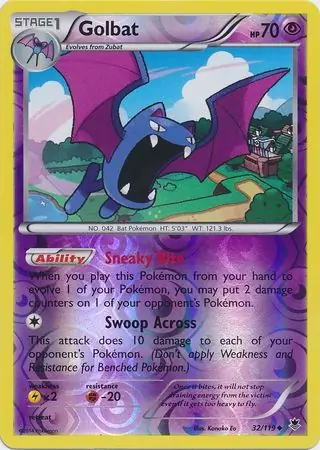 32/119 Golbat PHF Uncommon Reverse Holo