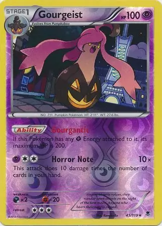 45/119 Gourgeist PHF Rare Holo Reverse Holo