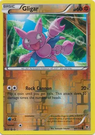 46/119 Gligar PHF Common Reverse Holo