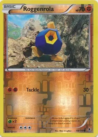 48/119 Roggenrola PHF Common Reverse Holo