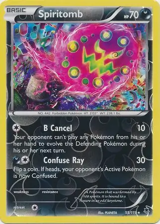 55/119 Spiritomb PHF Rare Reverse Holo