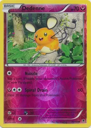 70/119 Dedenne PHF Common Reverse Holo