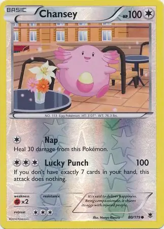 80/119 Chansey PHF Common Reverse Holo
