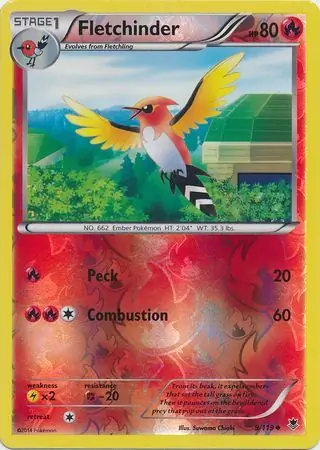 9/119 Fletchinder PHF Uncommon Reverse Holo