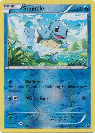 14/101 Squirtle PLB Common Reverse Holo