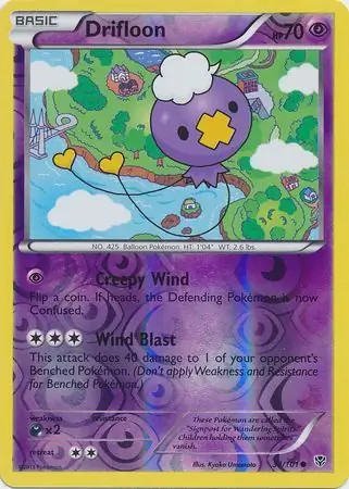 34/101 Drifloon PLB Common Reverse Holo