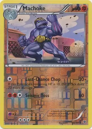 48/101 Machoke PLB Uncommon Reverse Holo