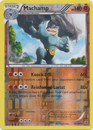 50/101 Machamp PLB Rare Reverse Holo
