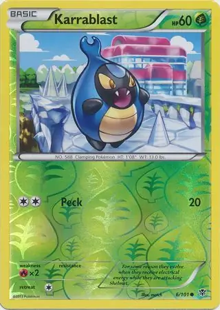 6/101 Karrablast PLB Common Reverse Holo