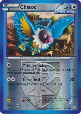 77/101 Chatot PLB Uncommon Reverse Holo