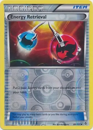 80/101 Energy Retrieval PLB Uncommon Reverse Holo