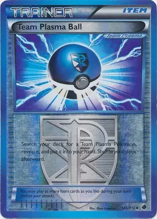 105/116 Team Plasma Ball PLF Uncommon Reverse Holo
