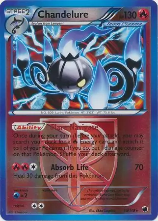 16/116 Chandelure PLF Rare Holo Reverse Holo