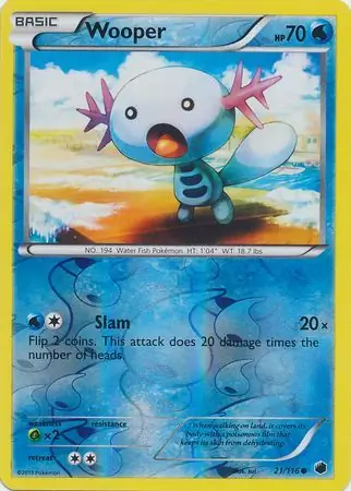 21/116 Wooper PLF Common Reverse Holo