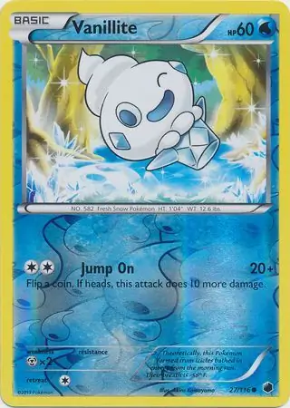 27/116 Vanillite PLF Common Reverse Holo