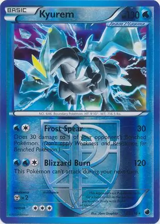 31/116 Kyurem PLF Rare Holo Reverse Holo